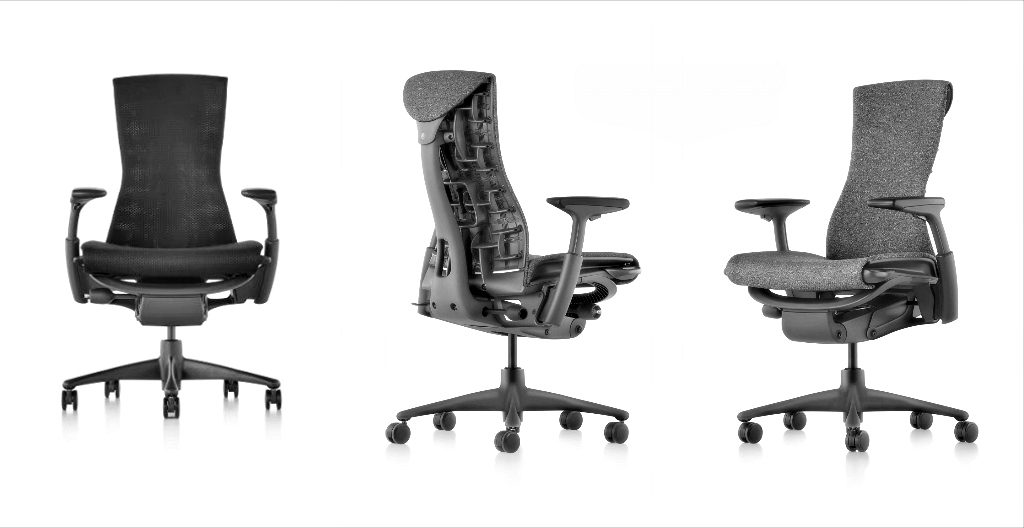 Herman Miller Embody in grey mesh fabric in review for the best office chair in 2019
