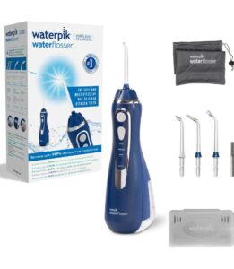 water flosser Waterpik blue accessories 